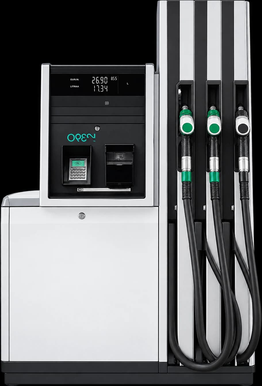 Fuel dispenser with an OPEN payment unit